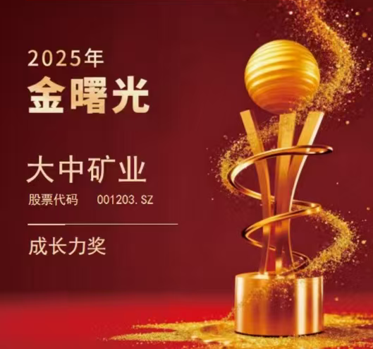 喜报|008PG国际矿业荣获“2025年金曙光成长力奖”！